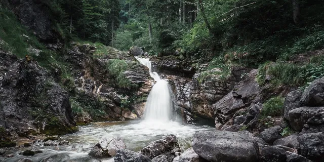 A waterfall in Germany. We introduce you to the most beautiful waterfalls in Germany.