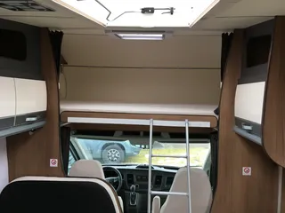 Motorhome with alcove - sleeping