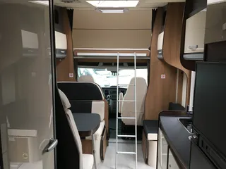 Motorhome with alcove - inside