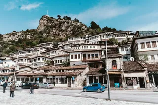 Berat city in Albania.