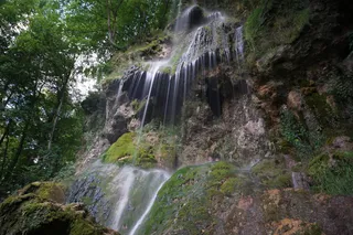 The Uracher Wasserfall, one of the most beautiful waterfalls in Germany.