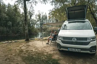 Bulli in the forest on a river