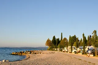 Beach on Lake Garda in Italy