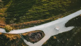 VW Grand California from the bird's eye view