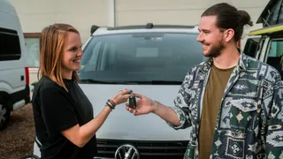 Sold camper is handed over