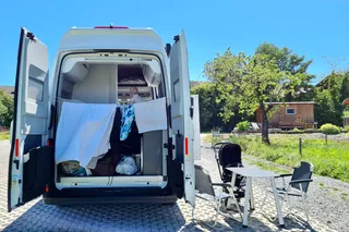 Baby in camper