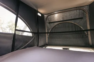 Child protection for the roofbed in a VW T6.1 California Beach Ocean