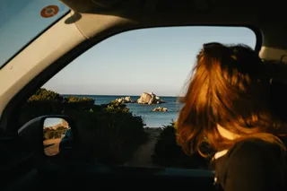 Image from the car window out