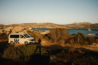 Camper am Strand