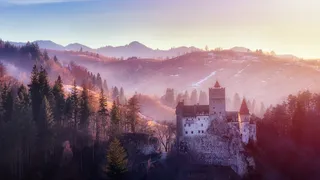 The famous castle of Count Dracula in Romania