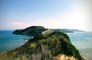 The Cape Rodon on the Albanian coast.