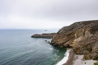 The coast on the Crozon peninsula in the Armorique Nature Park in France.