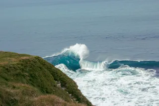 The sea at Saint-Jean-de-Luz in France.